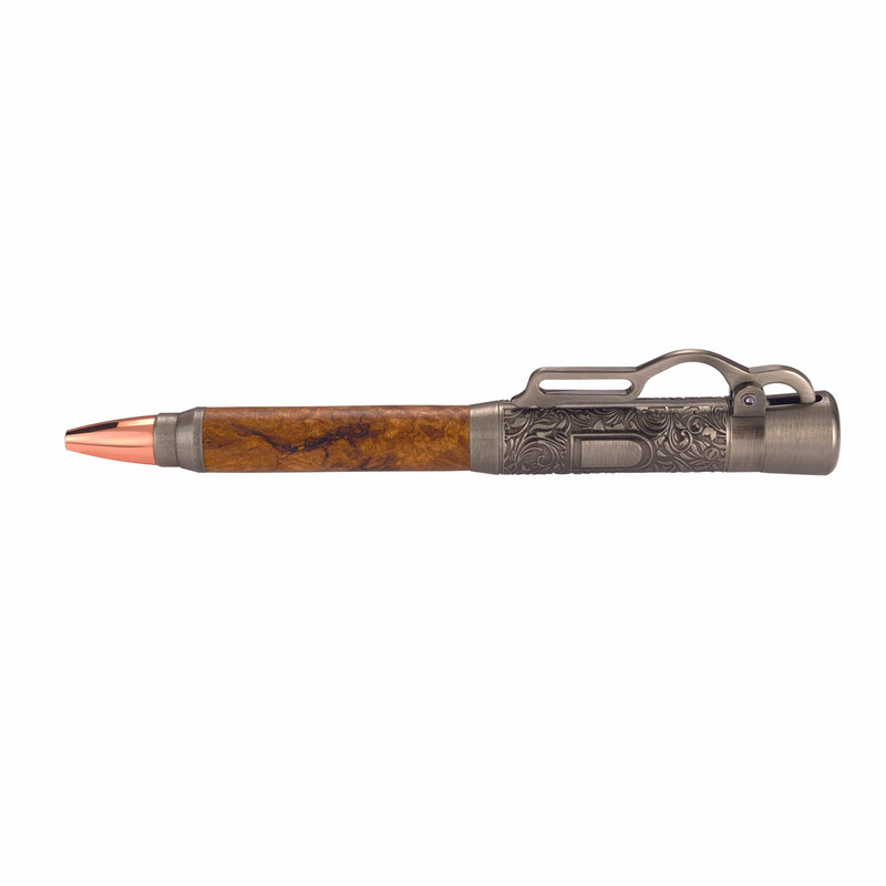 Lever Action Ballpoint Pen Kit - Finish:Antique Nickel